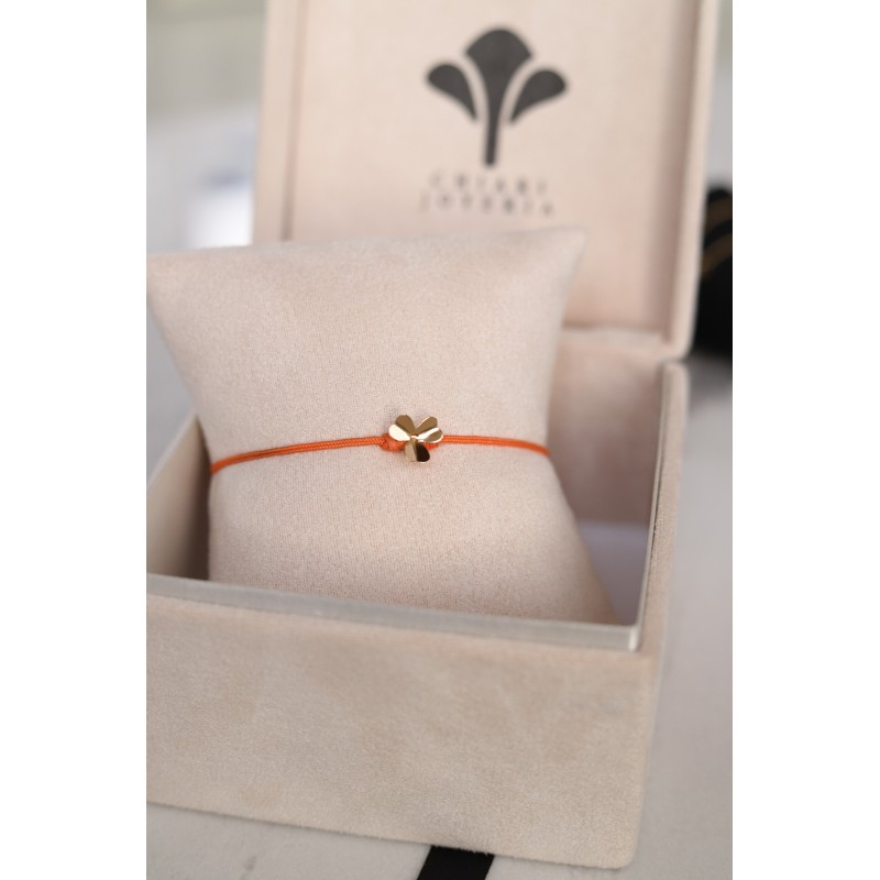 Pulsera Flor trímera Oro 18Kt