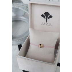 Pulsera Flor Vinca Rosea Oro 18KT