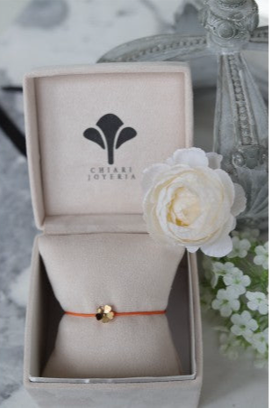 Pulsera Flor Vinca Rosea Oro 18KT