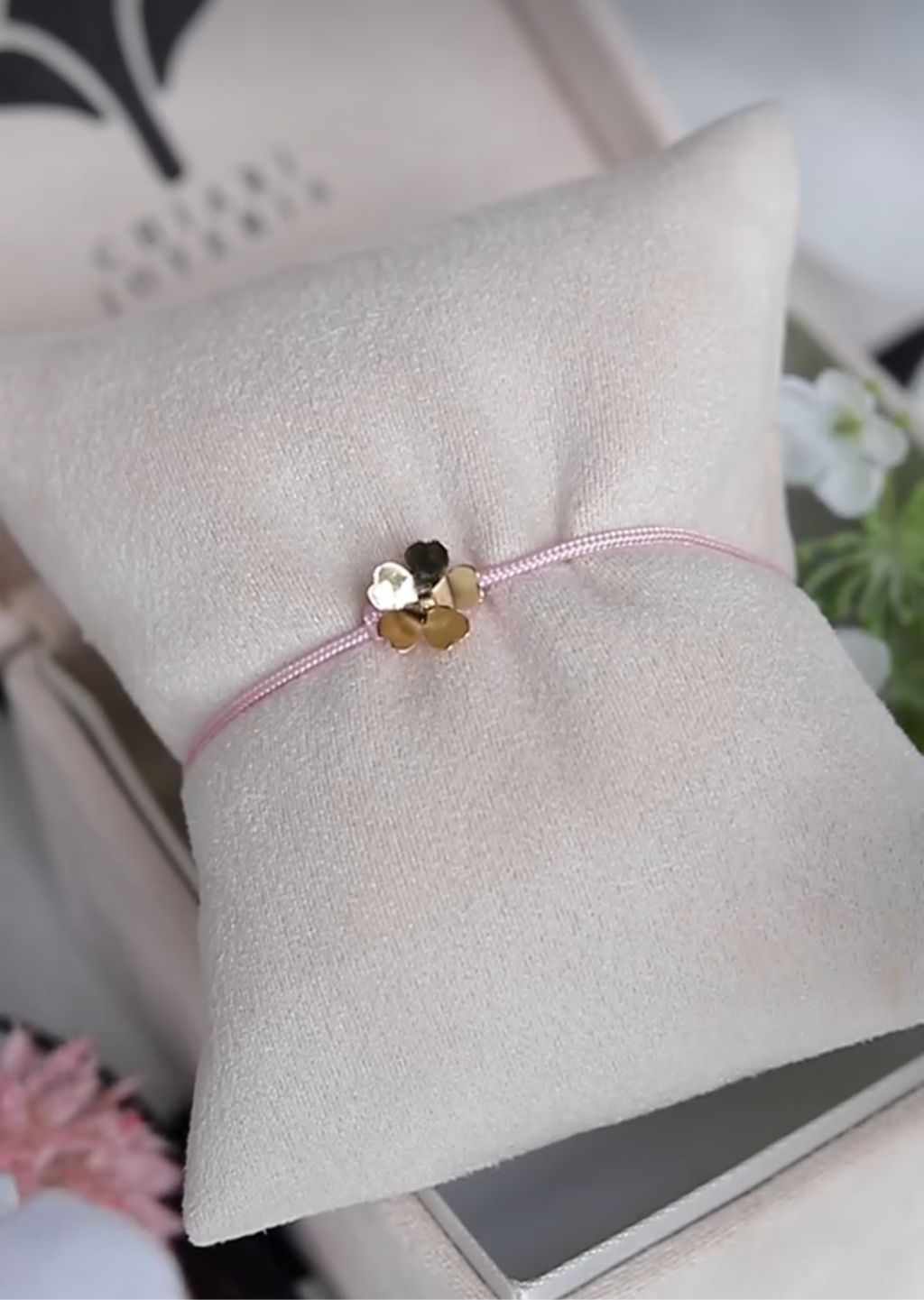 Pulsera Flor Vinca Rosea Oro 18KT