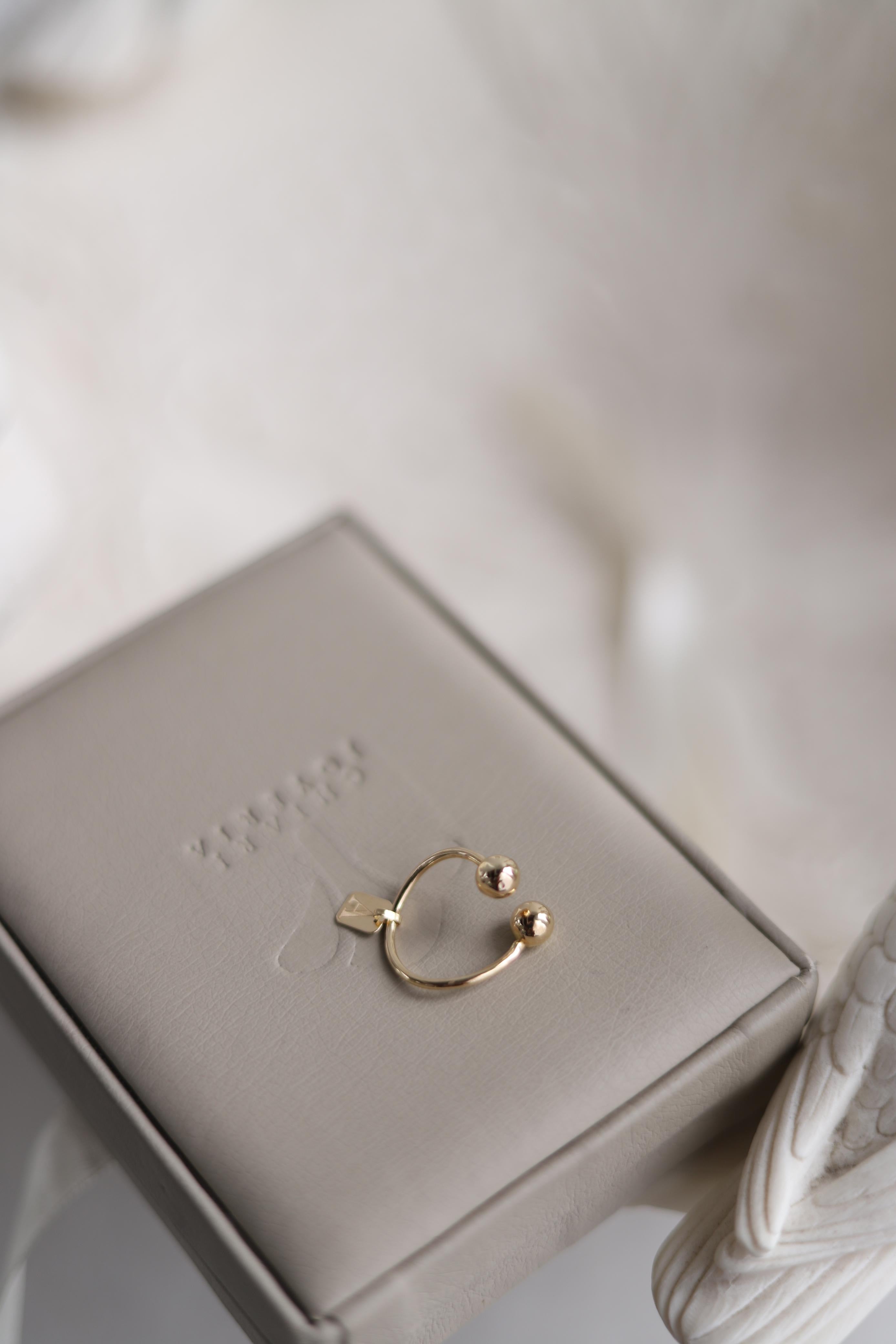 Anillo inicial Aura oro 18kt