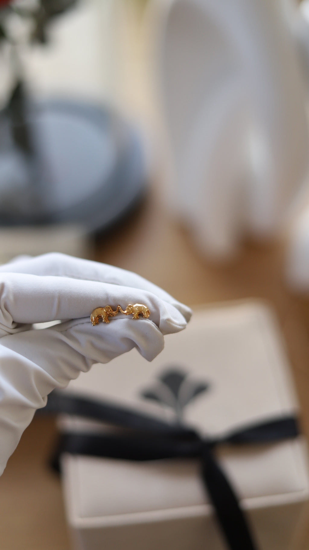 Aretes Elefantes oro 18kt