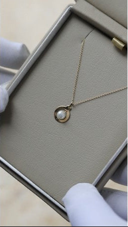 Dije perla colgante oro 18kt