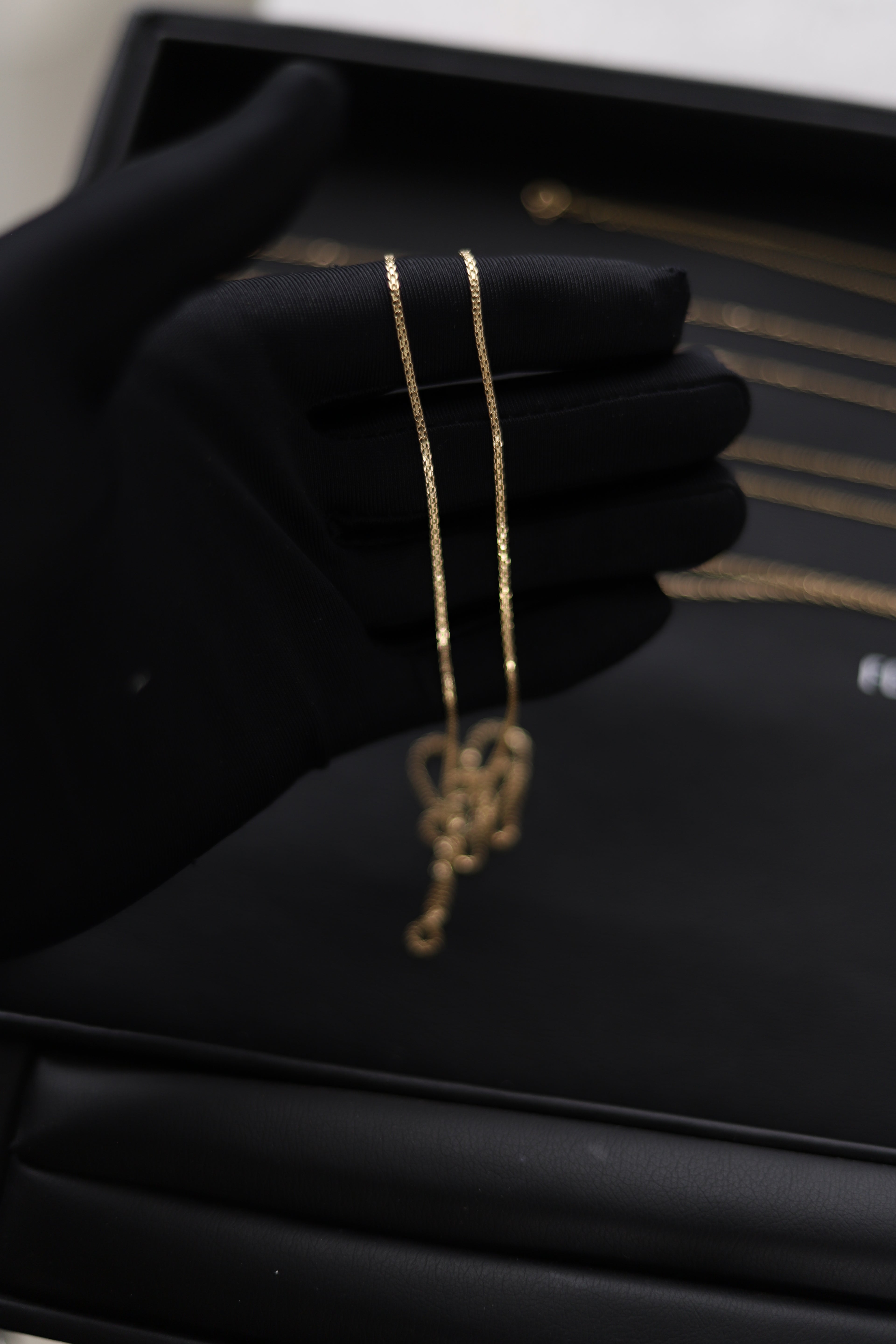 Cadena Horizonte Dorado en oro 18kt