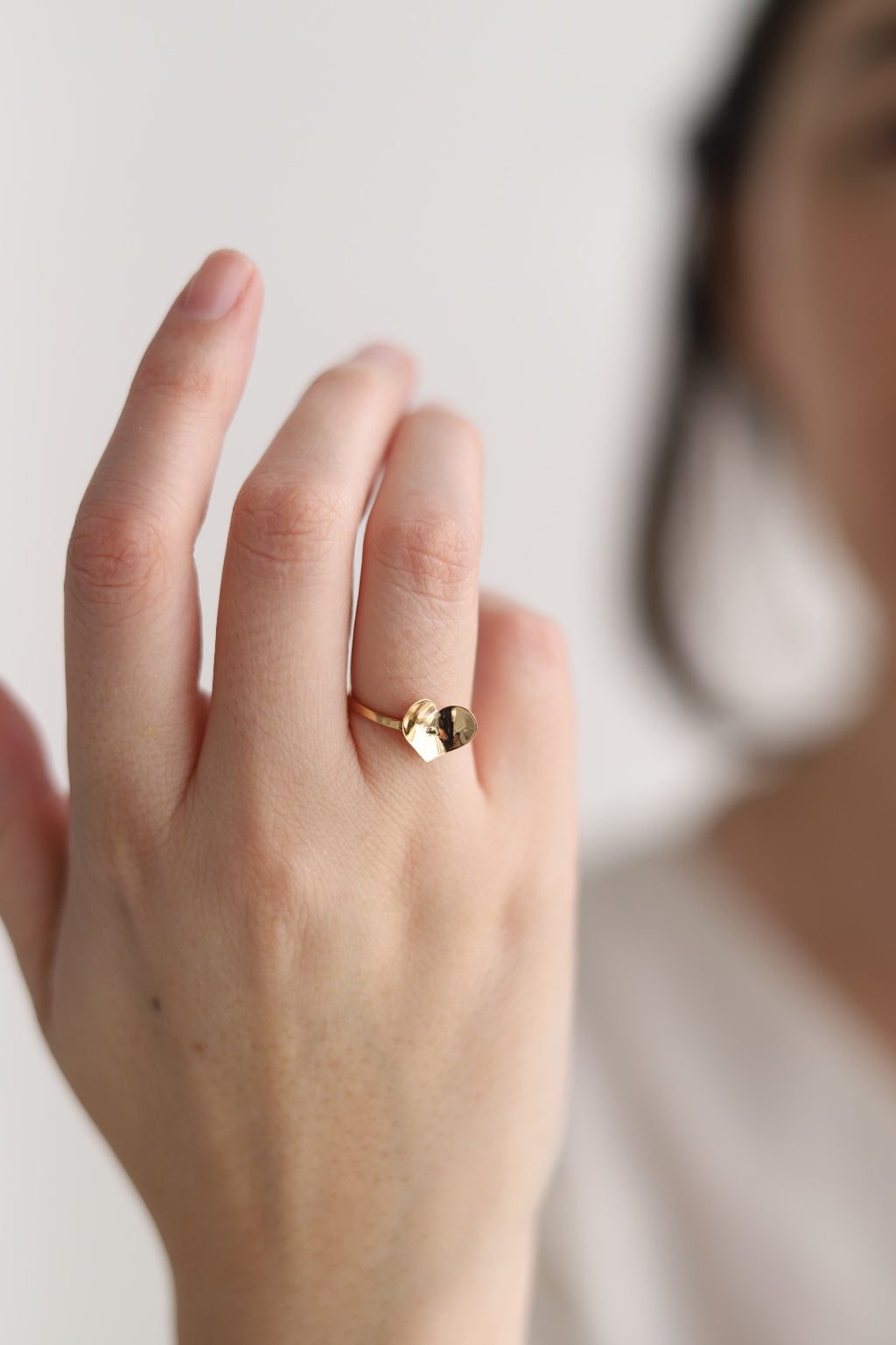 Anillo Corazón Elevado oro 18 kt