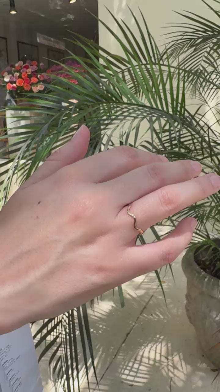 Anillo destellos oro 18 Kt