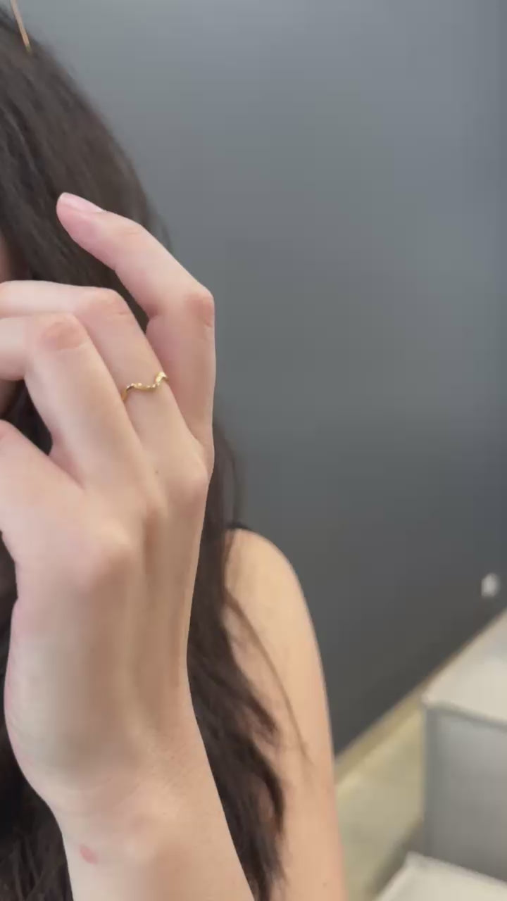 Anillo destellos oro 18 Kt