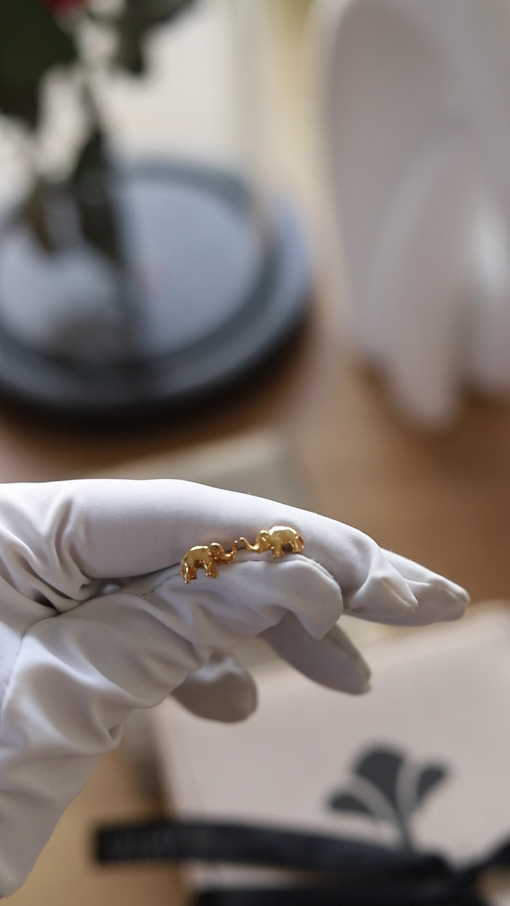 Aretes Elefantes oro 18kt