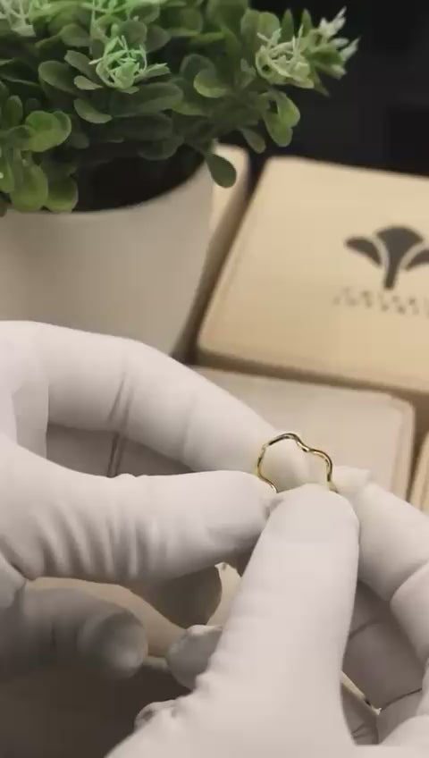 Anillo destellos oro 18 Kt